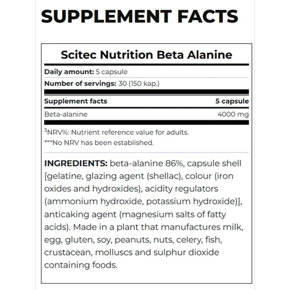 Scitec-Nutrition-Beta-Alanine-150-capsules-30-Servings-nutrition-facts.webp