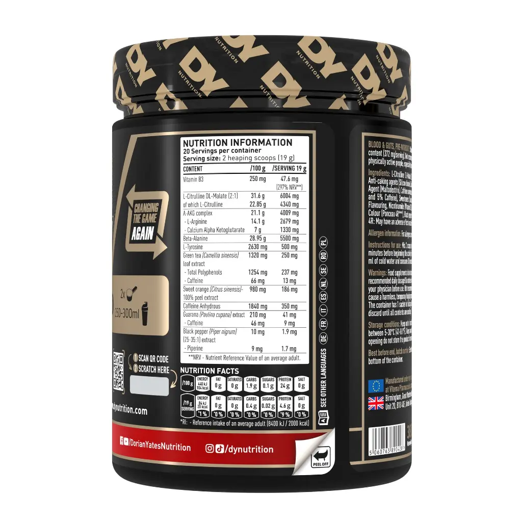 Dy Nutrition Blood&Guts The Mind&Body Pre-workout-20Serv.-380G (3).webp
