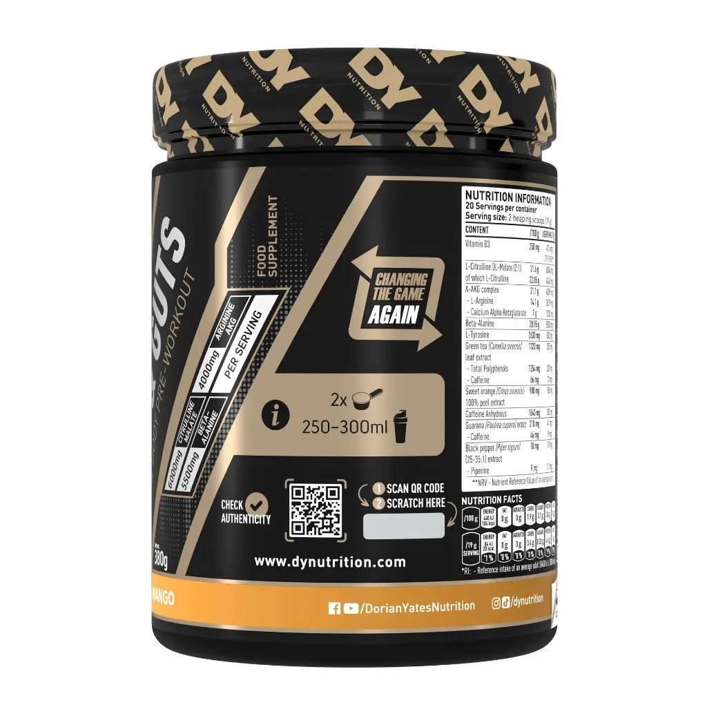 Dy Nutrition Blood&Guts The Mind&Body Pre-workout-20Serv.-380G (4).webp