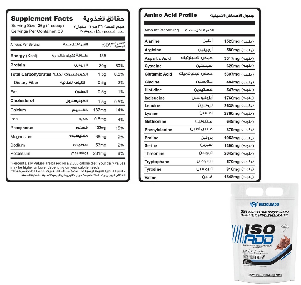 Muscle Add Whey Add-30Serv-1080G-Chocolate Ice Cream-