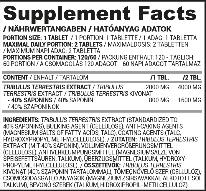 Nutriversum Tribulus 120 Tab-