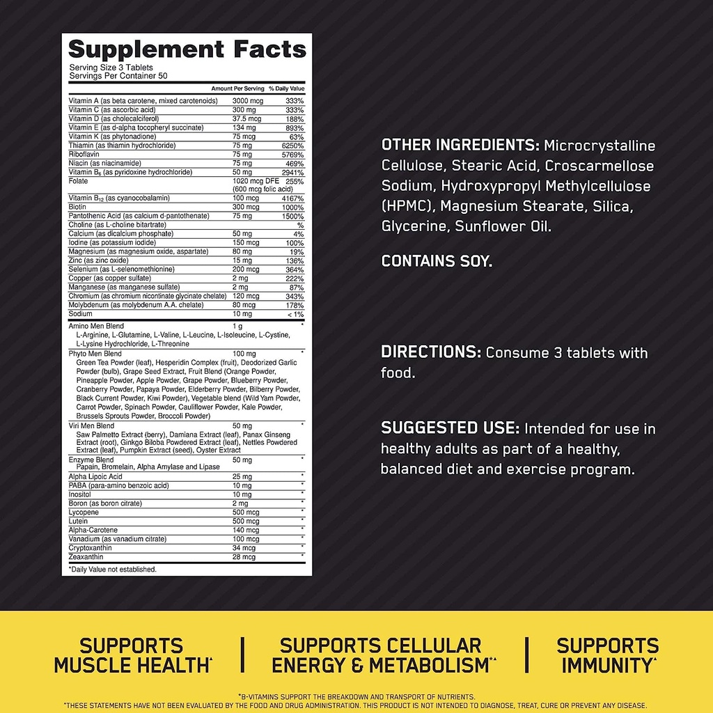 Optimum Nutrition Opti-Men 150 Count-