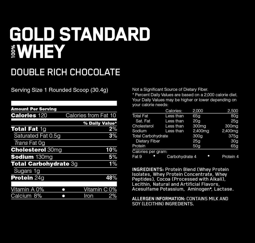 Optimum Nutrition Whey Gold Standard-74Serv.-2.27KG-Chocolate-