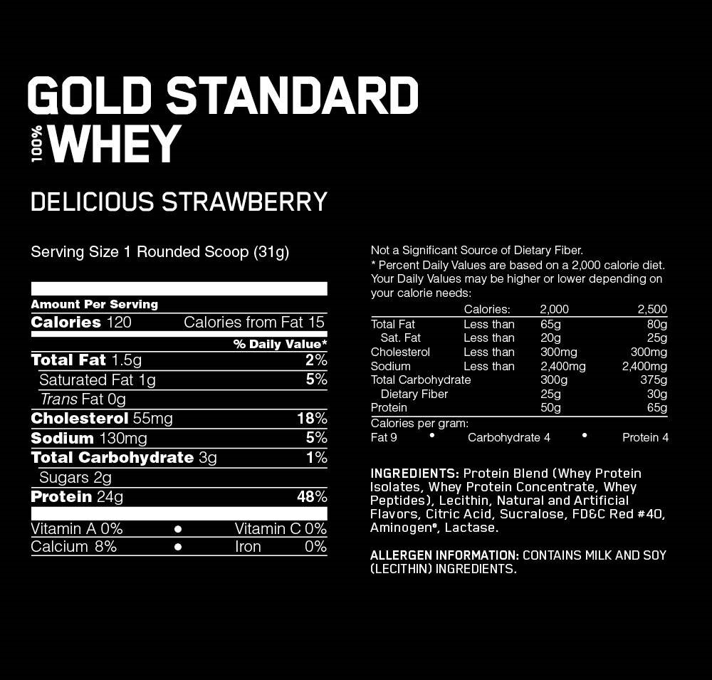 Optimum Nutrition Whey Gold Standard-74Serv.-2.27KG-Strawberry-