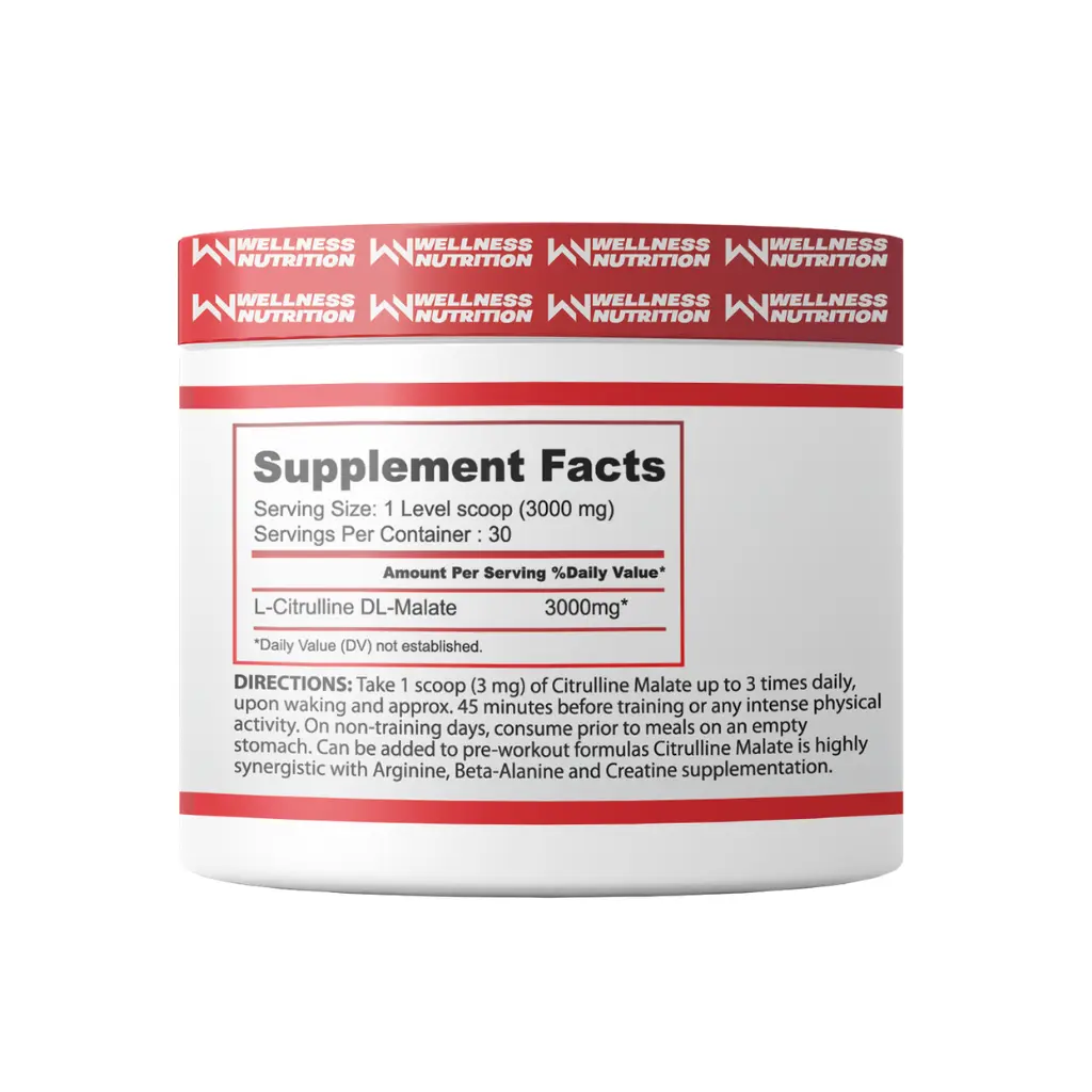 Wellness Nutrition Citrulline Malate-30 Serv-90G-