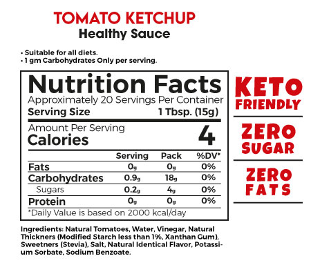 Zero Treat - Healthy Ketchup Sauce 300gm-
