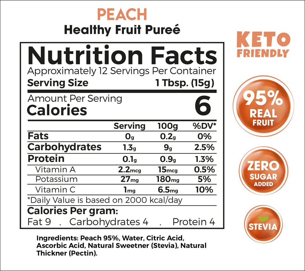 Zero Treat - Peach Puree 180gm-