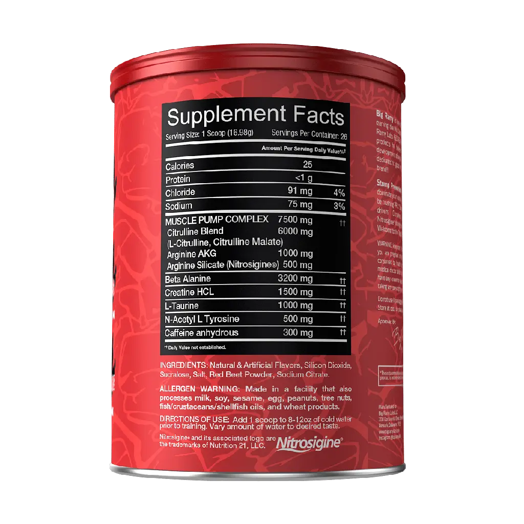 Big Ramy Labs Stomp Pre workout-455G-26serving-Fruit Punch-.webp
