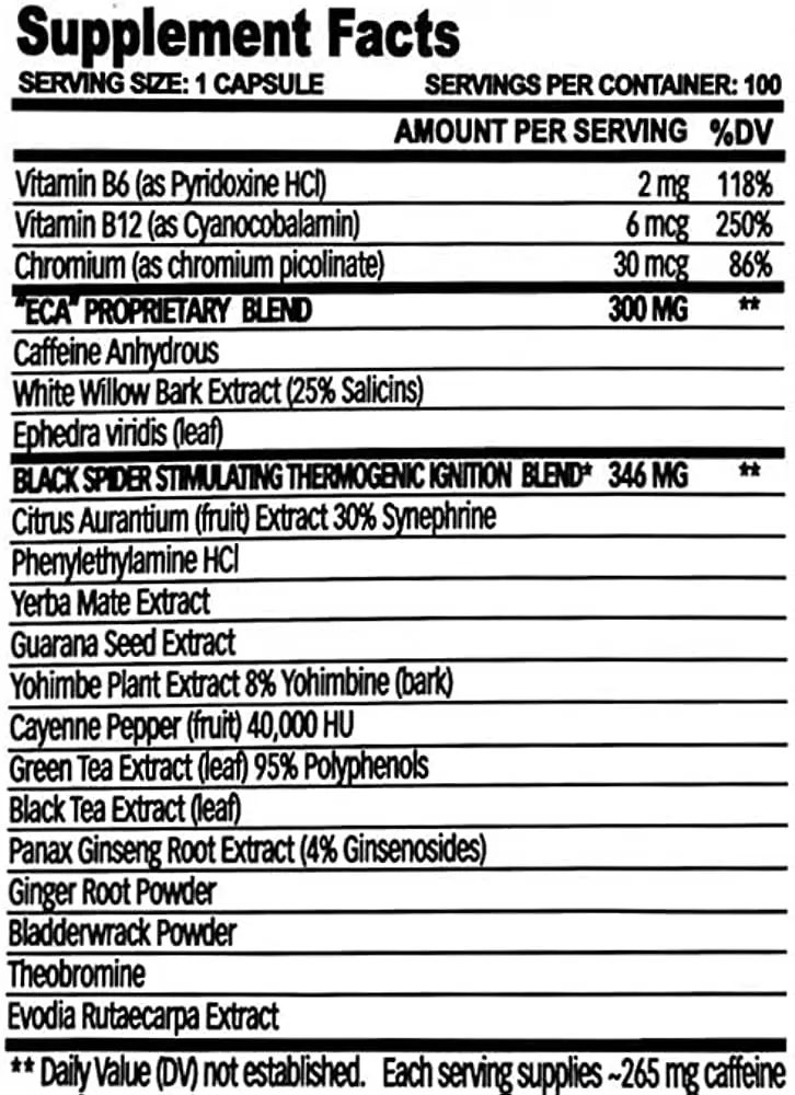 Cloma Pharma Black Spider - 100 Caps-.webp