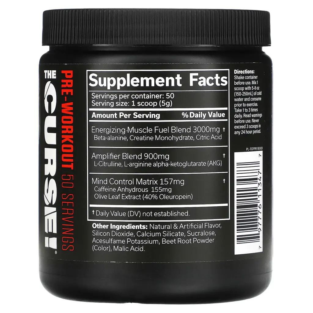 JNX Sports The Curse Pre-Workout-250G-50Serv.-Fruit Punch-.webp