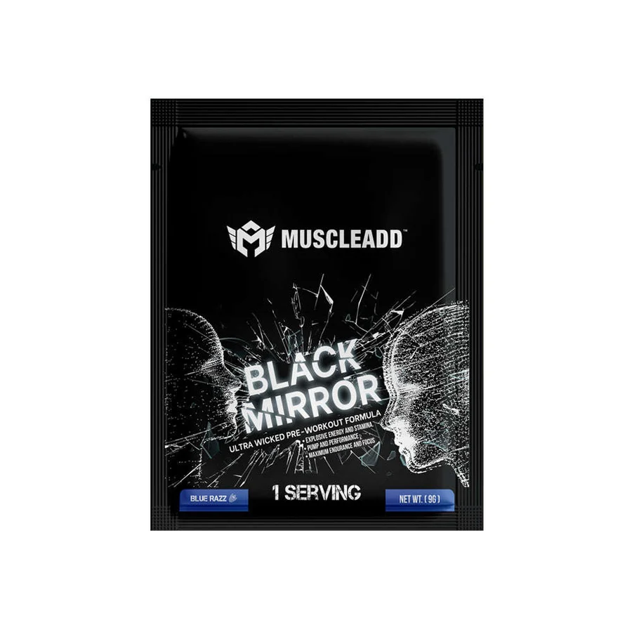 Muscle Add Black Mirror -9G -1 Serv-Blue Razz