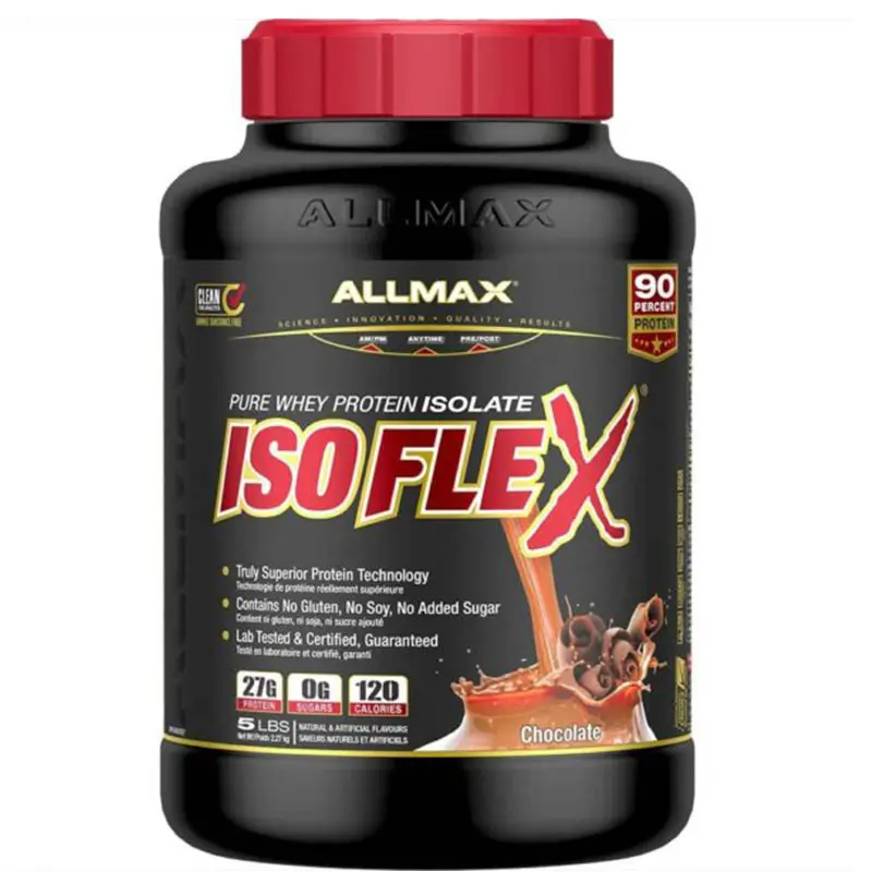 AllMax Nutrition- ISOFLEX Whey Protein-2.27KG-75Serv.-Chocolate 