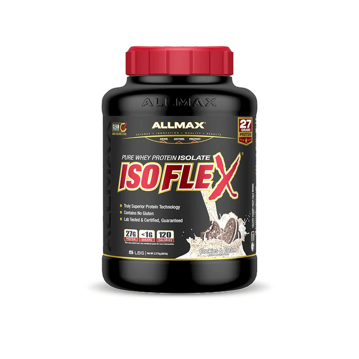 AllMax Nutrition - ISOFLEX Whey Protein-2.27KG-75Serv.-Cookies and Cream 