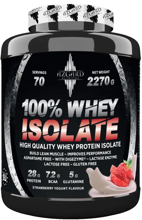 Azgard Nutrition 100% Whey Isolate High Quality Whey Protein Isolate-2270G-70Serv.-Strawberry