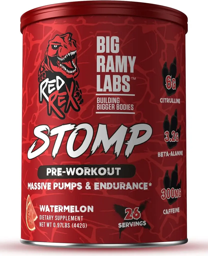 Big Ramy Labs Stomp Pre workout-455G-26Serv- Watermelon Flavor