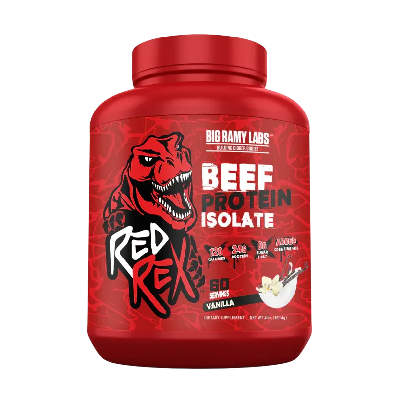 Big Ramy Labs Red Rex Beef Protein Isolate-1.8KG-60 Serv.-Vanilla