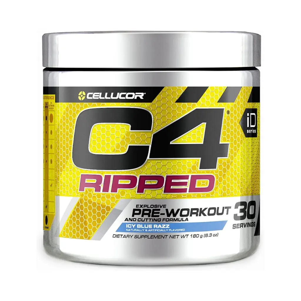 Cellucor C4 Ripped Pre-Workout-30 Serv. ICE BLUE RAZZ