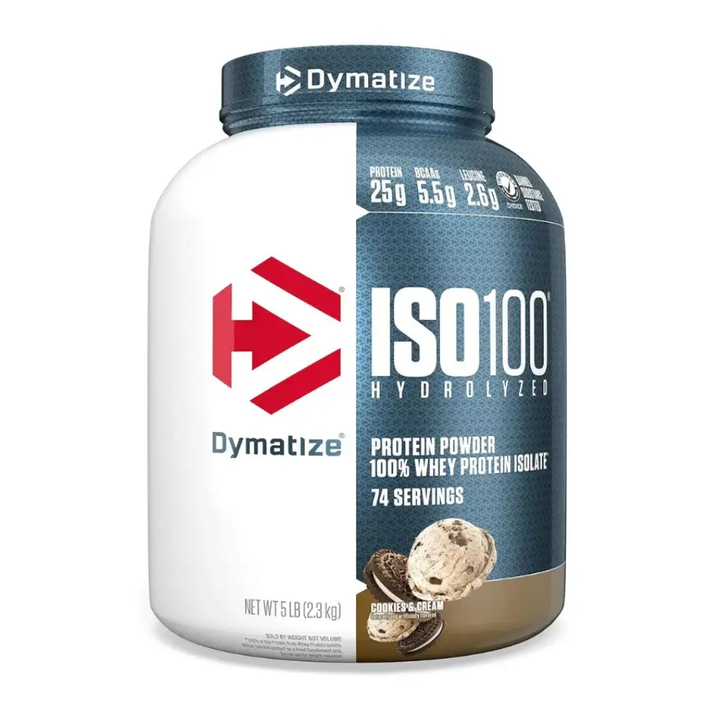 Dymatize Iso100 Hydrolyzed-2.3KG.-74Serv.Cookies& Cream