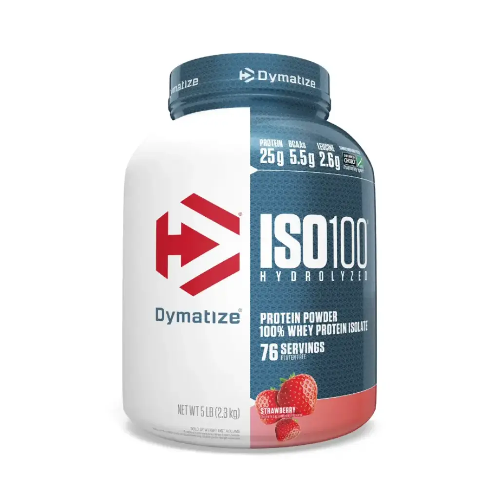 Dymatize Iso100 Hydrolyzed-2.3KG-76Serv.-Strawberry