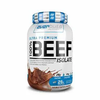 Ever Build Nutrition 100% Beef Protein Isolate-910G-26Serv.-Chocolate