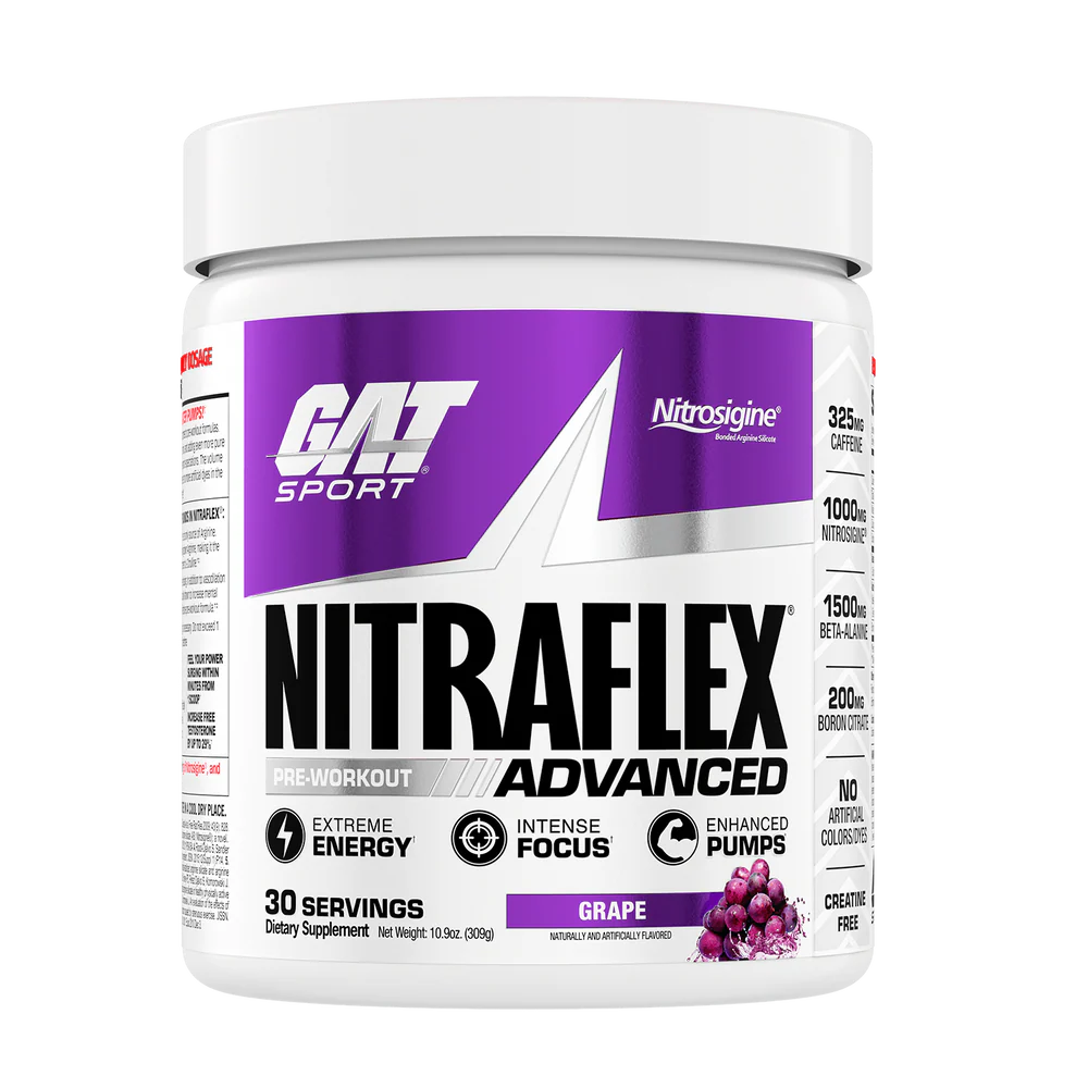 GAT Sport Nitraflex Pre-Workout -30 Servings - GRAPE