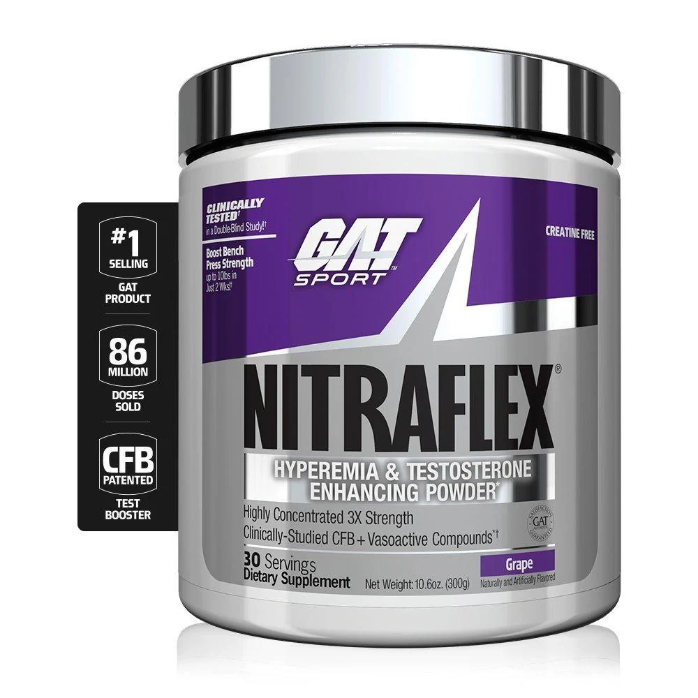 GAT Sport Nitraflex Pre-Workout -30 Servings - GRAPE