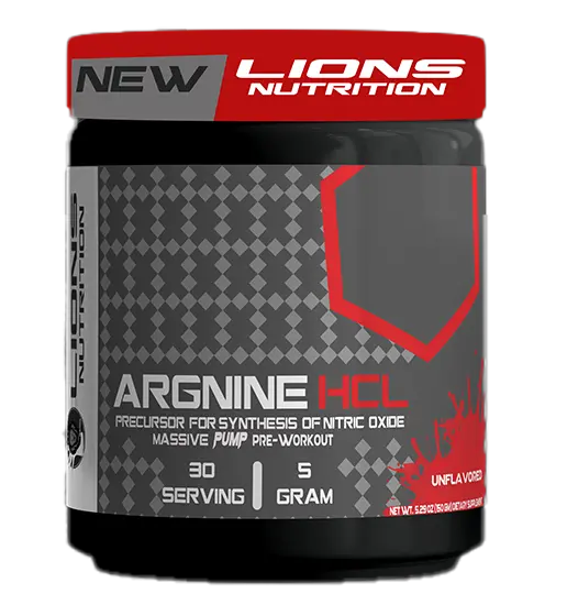 Lion Nutrition- Arginine HCL-150g-30Serv.-Unflavored