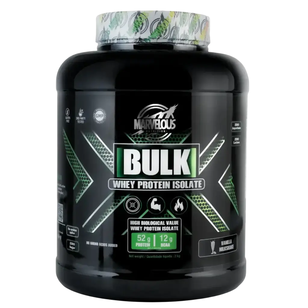 Marvelous Nutrition Bulk Whey Protein Isolate-2kg-67Serv.-Vanila Milkshake