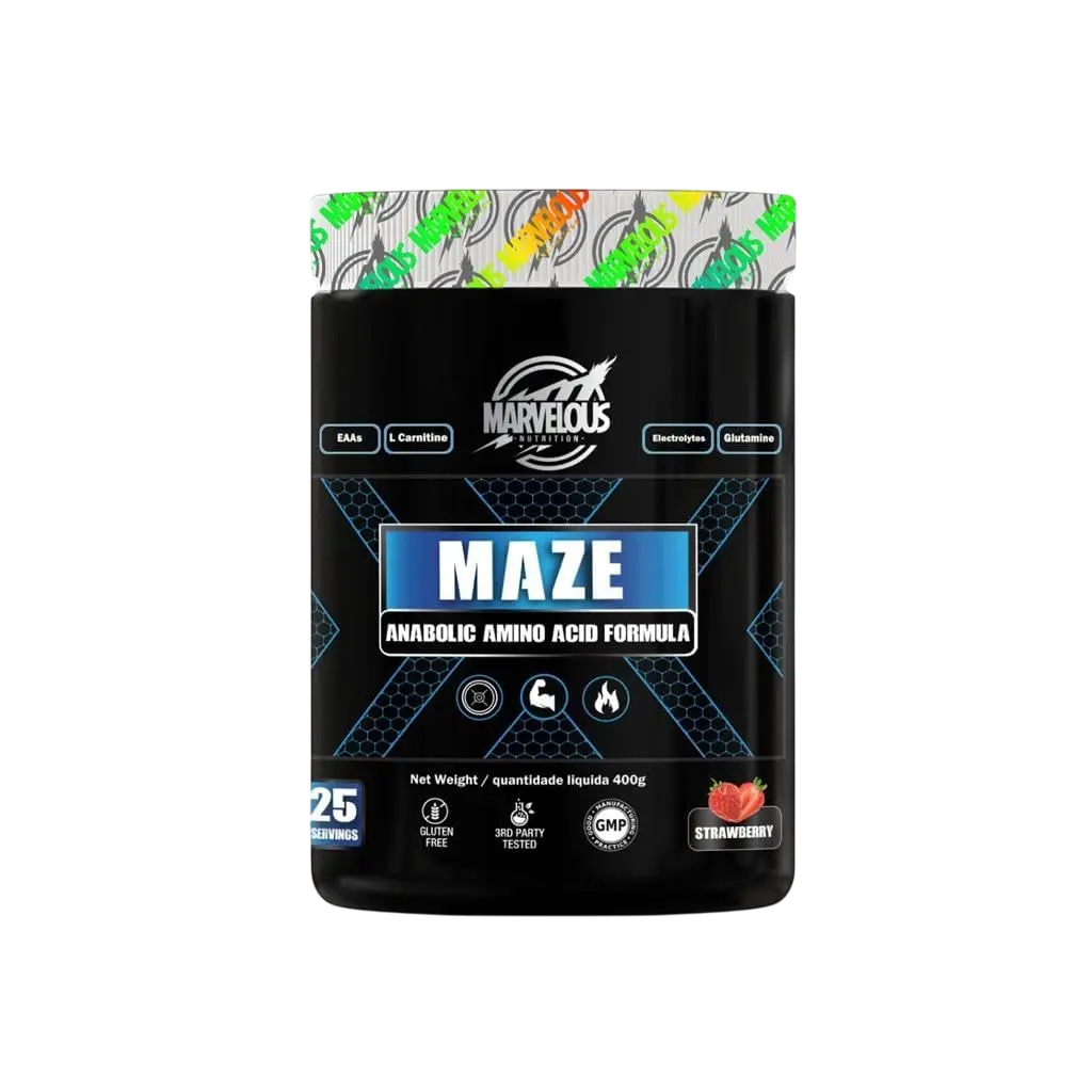 Marvelous Nutrition Maze Anabolic amino Acid Formula-400G-25Serv.-Strawberry
