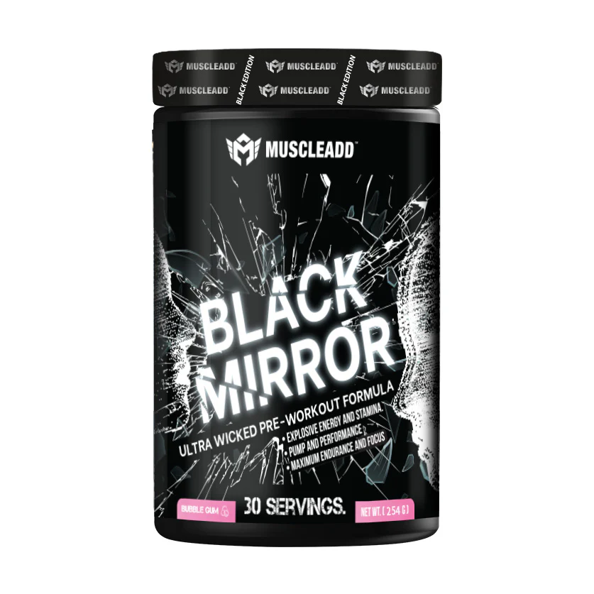 Muscle Add Black Mirror-270G-30Serv.-Bubble gum
