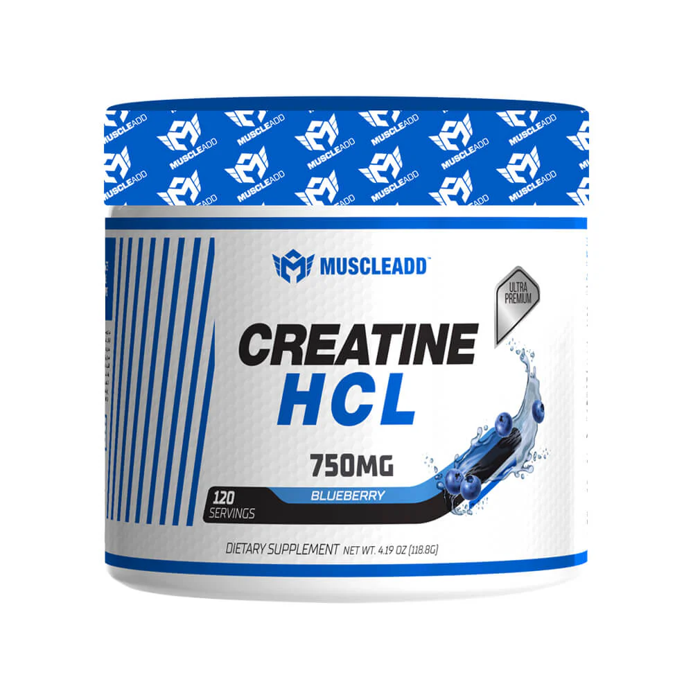 Muscle add Creatine HCL-120Serv-119.4G- Blue Berry