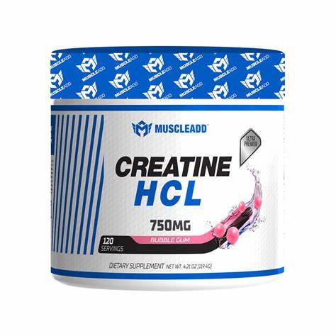 Muscle add Creatine HCL-120Serv-119.4G- Bubble gum