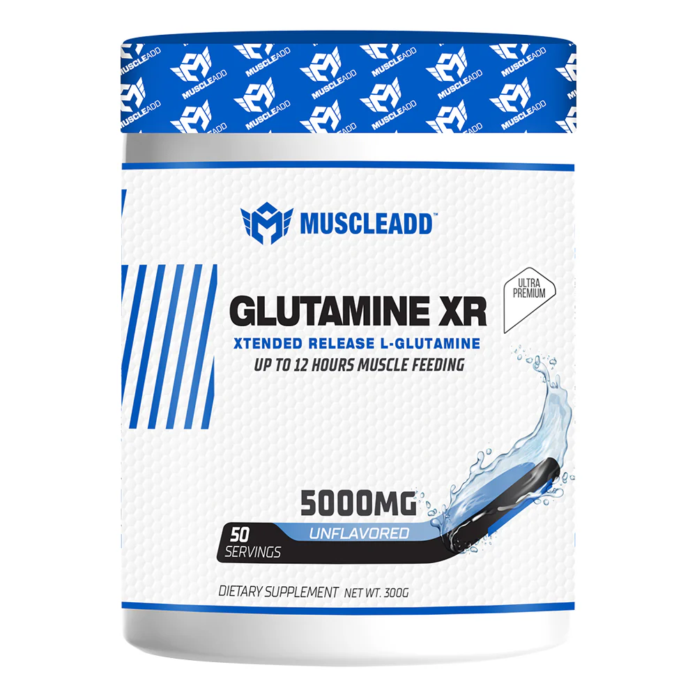 Muscle Add Glutamine XR -50 Serv-300G -Unflavored