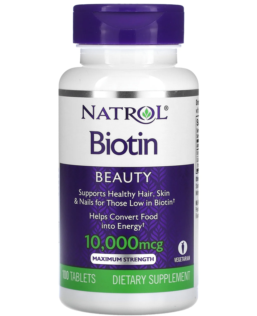 Natrol Biotin -10.000mcg -100 Tablets