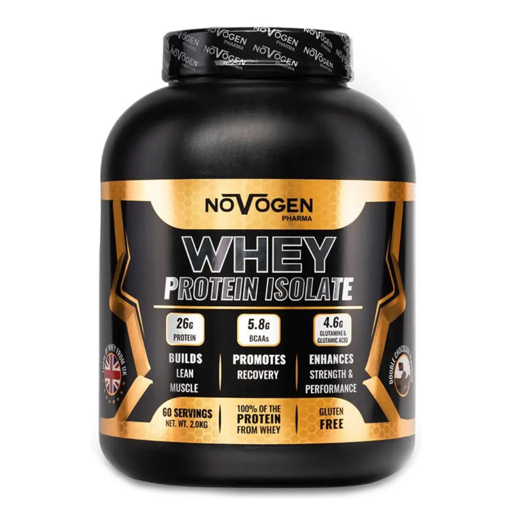 Novogen Pharma Whey Protein Isolate-60Serv.-2kg-Double Chocolate