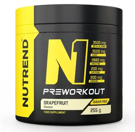 Nutrend N1 Pre-Workout -255 G -NTD -Grapefruit Flavor