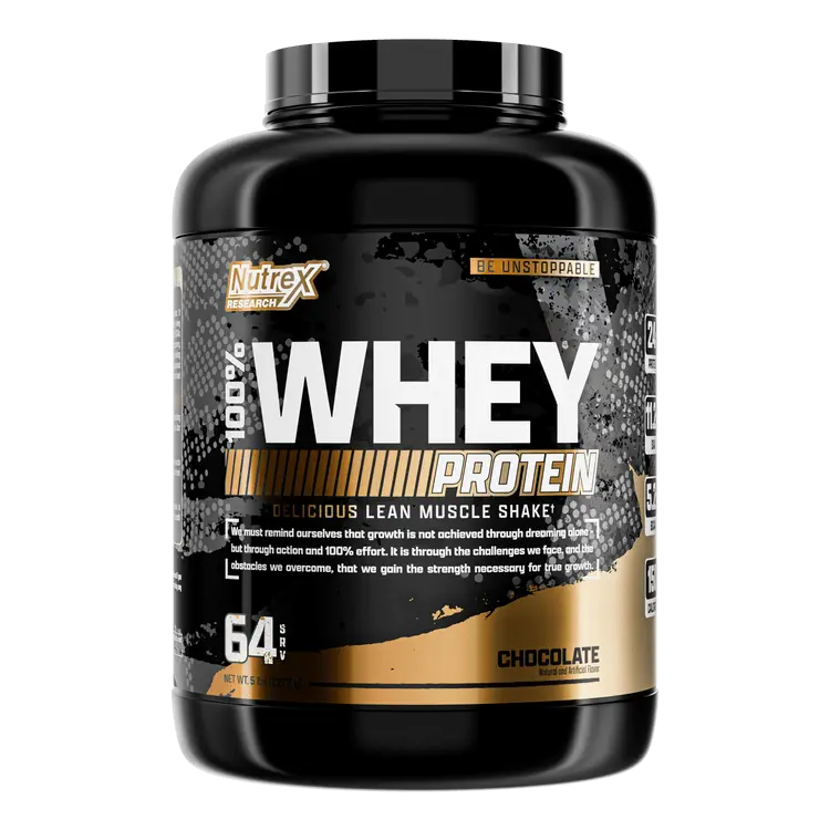 Nutrex Research 100% Pure Whey Protein Powder Premium Muscle Support- Chocolate-64Serving-2272g