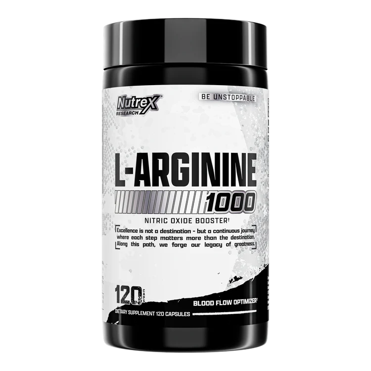 Nutrex Research L-Arginine 1000 – Grunt Nutrition- 120 Capsules
