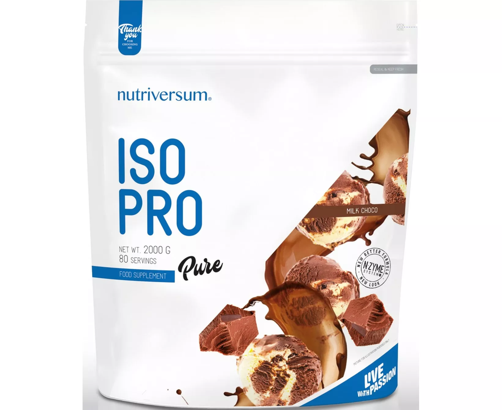Nutriversum Iso Pro Pure-80Serv.-2000G-Milk Choco