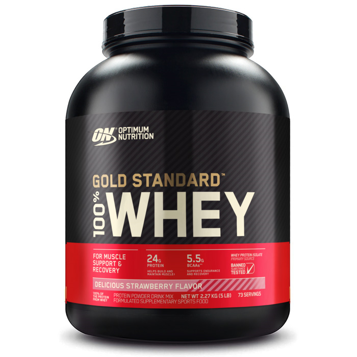 Optimum Nutrition Whey Gold Standard-74Serv.-2.27KG-Strawberry
