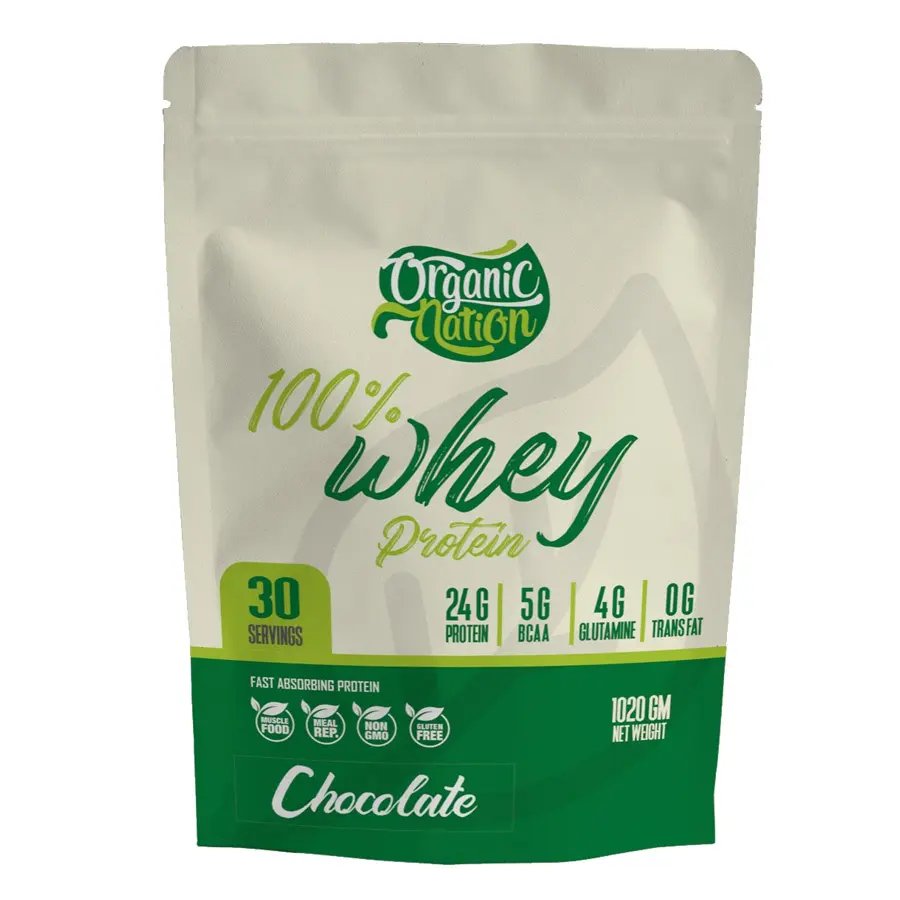 Organic Nation 100% Whey Protein- 30Serv.-1020g-Chocolate