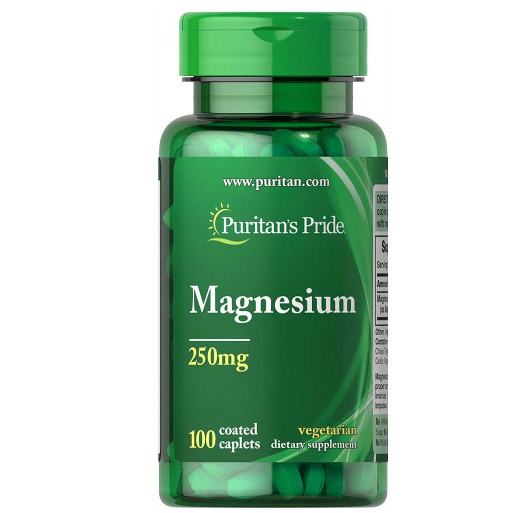 Puritan’s Pride Magnesium -250mg -100 caplets