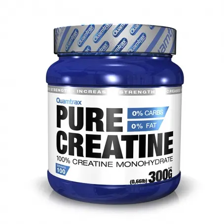 Quamtrax Pure 100% Creatine Monohydrate-300G-100Serv.-Unflavored