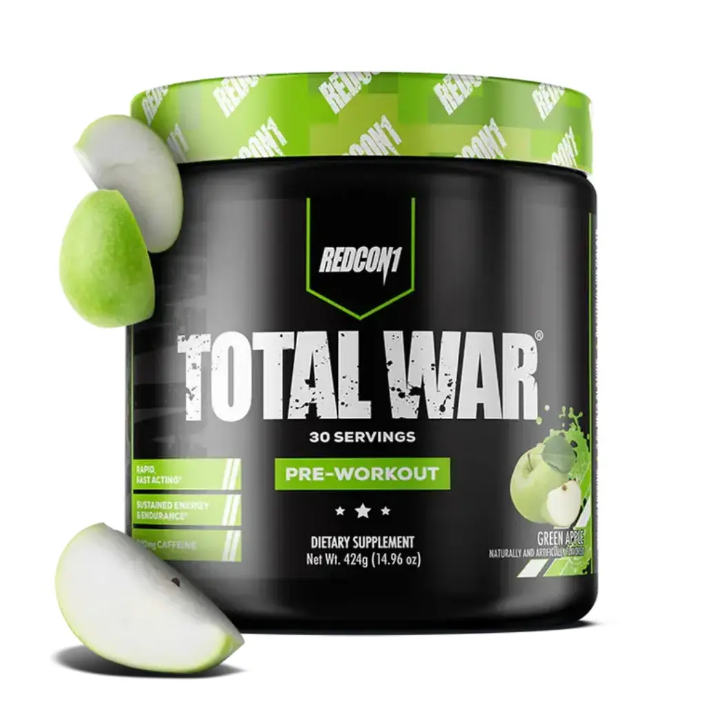 Redcon1 Total War Pre-Workout - 30serving - 441g-Green Apple