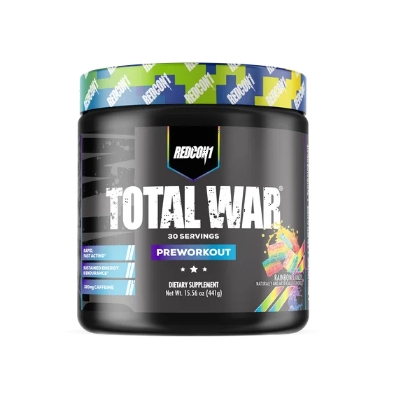 Redcon1 Total War Pre-Workout 30 Serv.-Rainbow Candy
