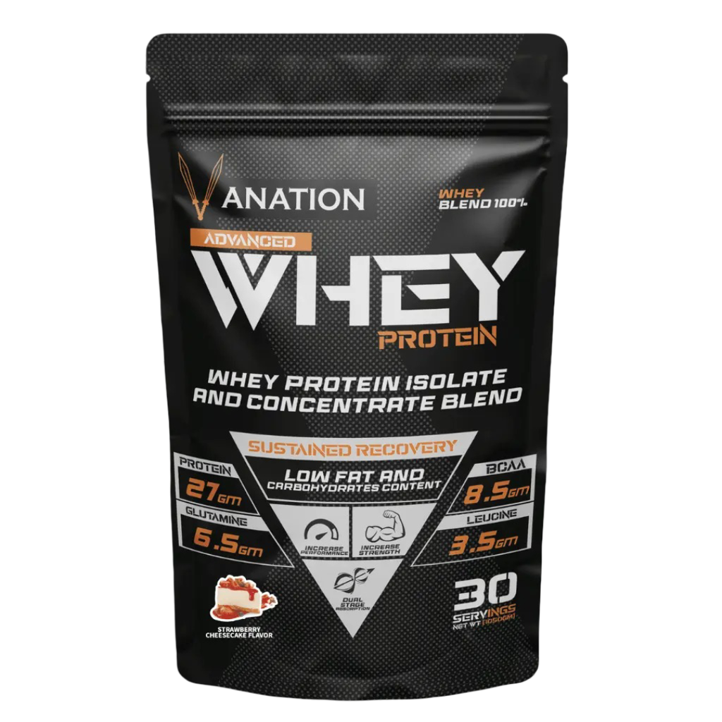 Vanation 100% Whey Protein-1KG-30 Serv.-Strawberry Cheese Cake 