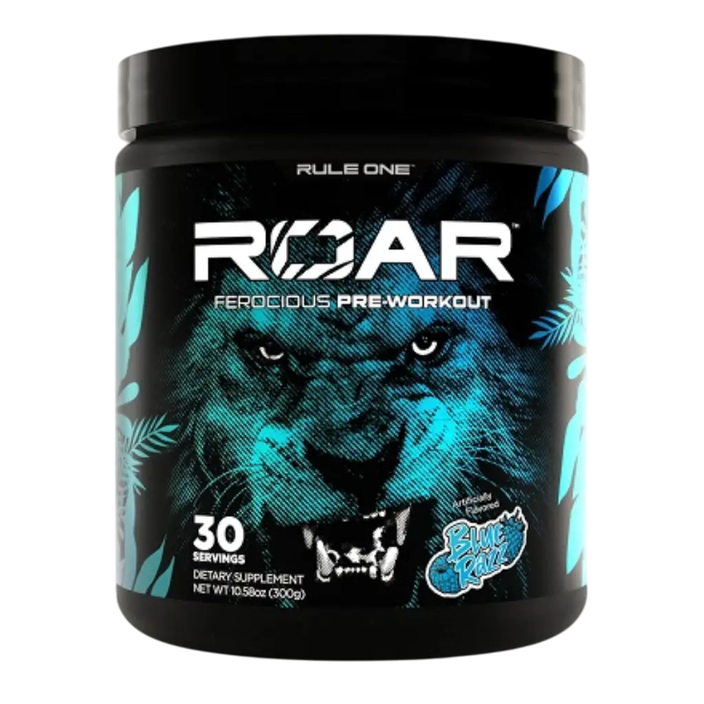 Rule 1 ROAR Pre-Workout 30 Servings - Blue Razz