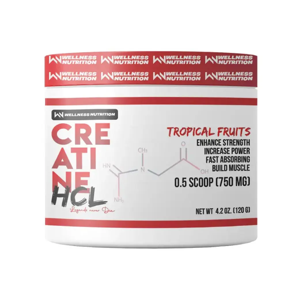 Wellness Nutrition Creatine HCL-120G-120Serv.-Tropical Fruits