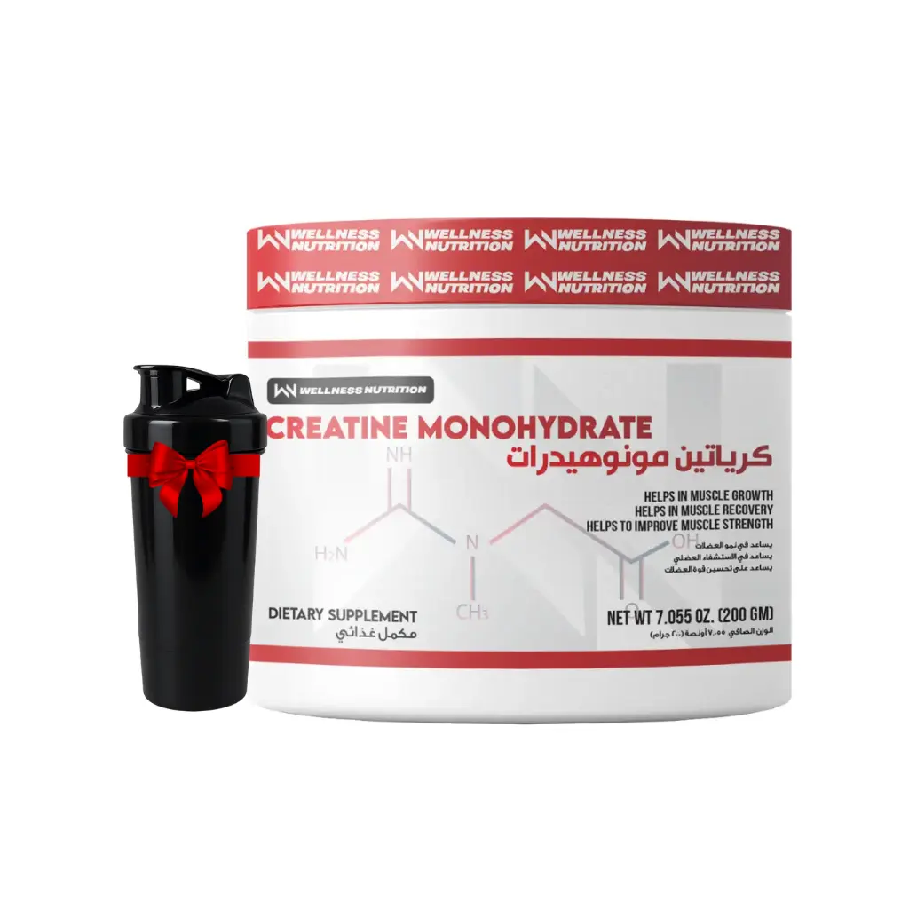 Wellness Nutrition Creatine Monohydrate-200G-40Serv.-Unflavored