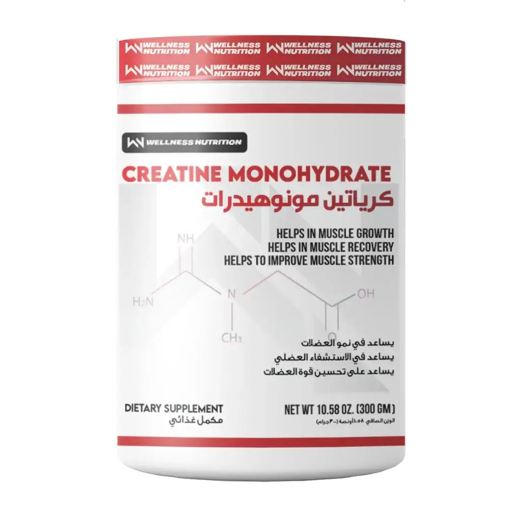 Wellness Nutrition Creatine Monohydrate-300G-60Serv.-Unflavored
